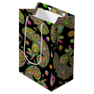 Sacola Para Presentes Média Chameleon Psychedelic Fantasy
