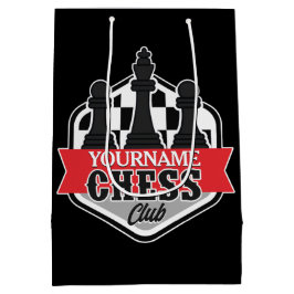 Sacola Para Presentes Média Checkmate do Chess Player do NOME Personalizado