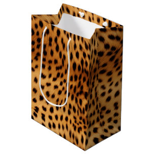 Sacola Para Presentes Média Cheetah Animal fur