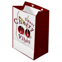 Sacola Para Presentes Média Cherries Gift Bag