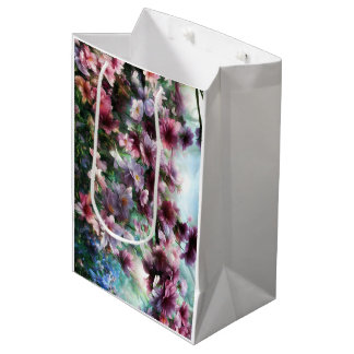 Sacola Para Presentes Média Cherry Blossom Flash Flores