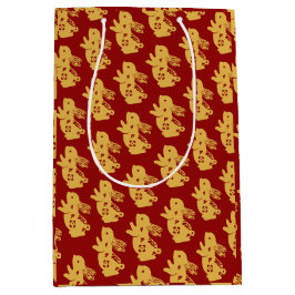 Sacola Para Presentes Média Chic Oriental Elegance para o Ano Novo em Chinês D
