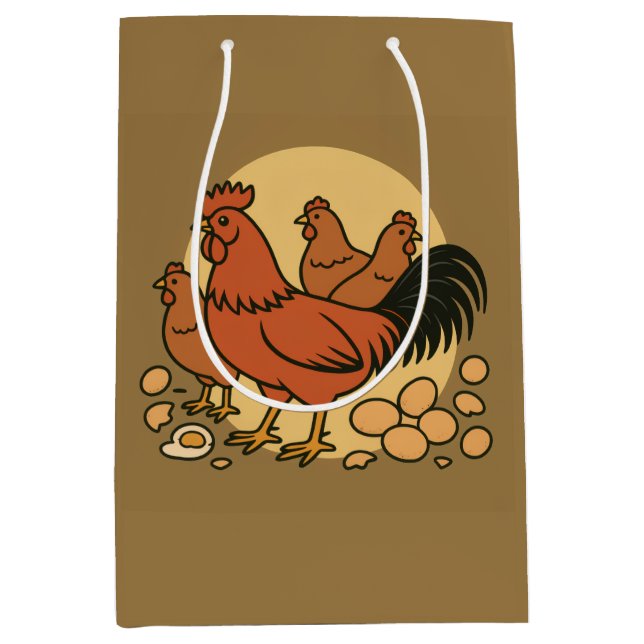 Sacola Para Presentes Média Chicken Lover Medium Gift Bag (Frente)