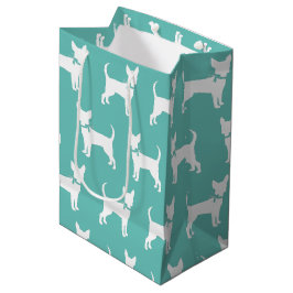 Sacola Para Presentes Média Chihuahua Dog Puppy Medium Gift Bag