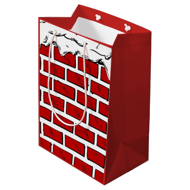 Sacola Para Presentes Média Chimney (Verso inclinado)