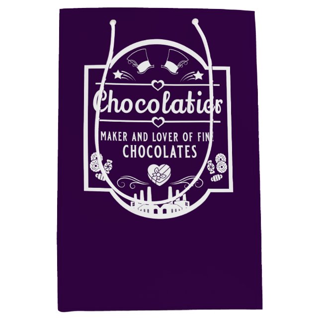 Sacola Para Presentes Média Chocolatier (Frente)