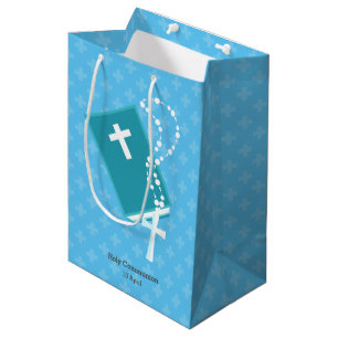 Sacola Para Presentes Média Christening * escolha a cor de fundo