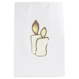 SACOLA PARA PRESENTES MÉDIA CHRISTMAS CANDLES GIFT STYLE DESIGN