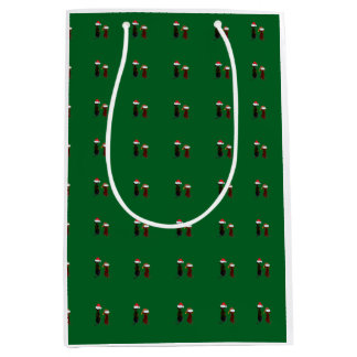 Sacola Para Presentes Média christmas dog