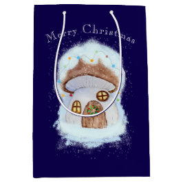 Sacola Para Presentes Média Christmas fairy house