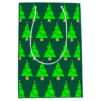 Sacola Para Presentes Média Christmas Tree