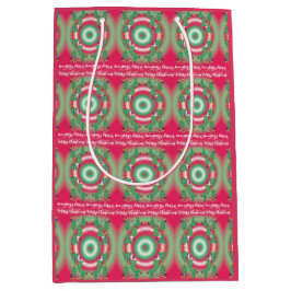 Sacola Para Presentes Média Christmas Trees Gift Bag