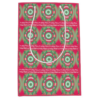 Sacola Para Presentes Média Christmas Trees Gift Bag