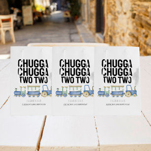 Sacola Para Presentes Média Chugga Chugga Dois SEGUNDO ANIVERSÁRIO Saco pa