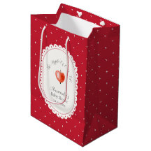 Chuva de Bebê Minimalista Vintage Vermelho Rustico