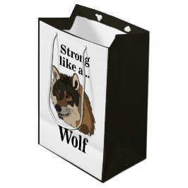 Sacola Para Presentes Média Cinza Wolf