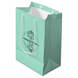 Sacola Para Presentes Média Círculo de Selos - SEU TEXTO & IDEIA - FLORES 9