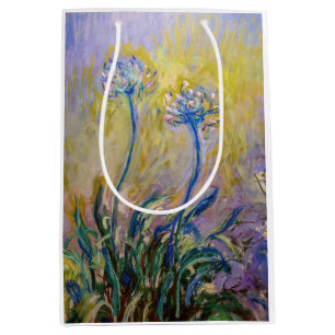 Sacola Para Presentes Média Claude Monet - Agapanthus