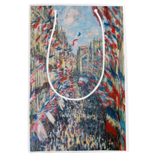 Sacola Para Presentes Média Claude Monet - La Rue Montorgueil - Paris Pouco fr