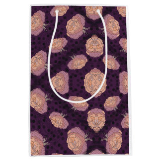 Sacola Para Presentes Média Cobertor Floral Elegante – Cobertura Botânica Acon