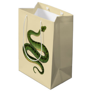 Sacola Para Presentes Média Cobra Verde