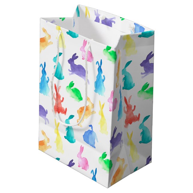 Sacola Para Presentes Média Coelhos (Verso inclinado)