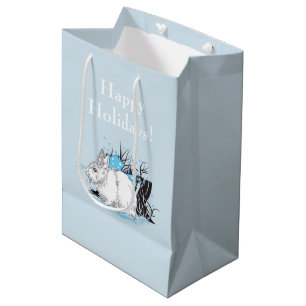 Sacola Para Presentes Média Coelhos brancos de inverno