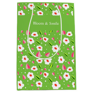 Sacola Para Presentes Média Coleção floral Meadow Whimsy
