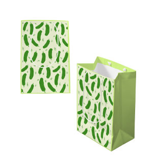 Sacola Para Presentes Média Coleção Pickle & Fresh padronizada