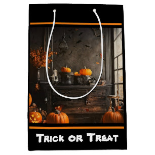 Sacola Para Presentes Média Coleção Spooky Home Halloween