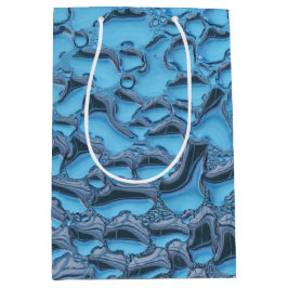 Sacola Para Presentes Média Colírio suave em vidro azul