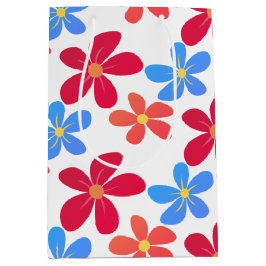 Sacola Para Presentes Média Coloridos Visitas em Branco