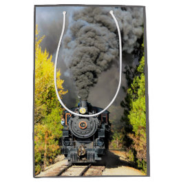 Sacola Para Presentes Média Comboio a vapor 19