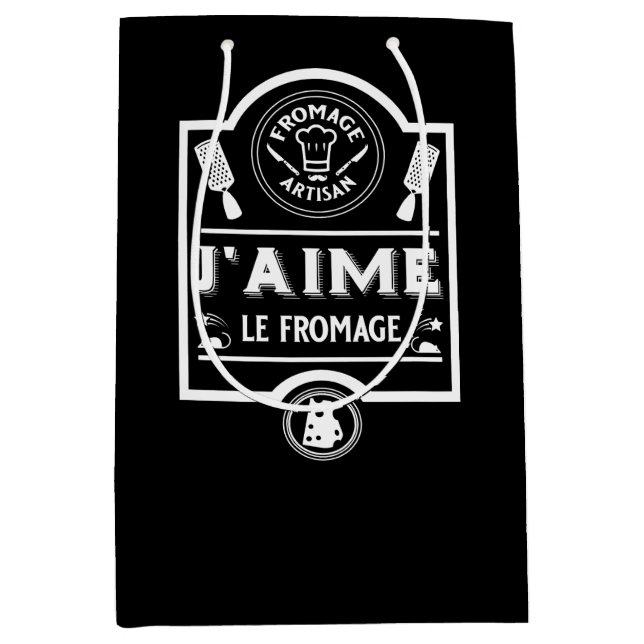 Sacola Para Presentes Média Comedores de Queijo (Frente)