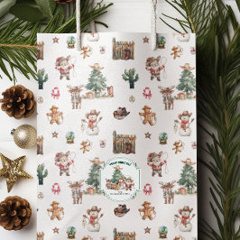Sacola Para Presentes Média Como vai o Natal | Diversão Western Personalizada