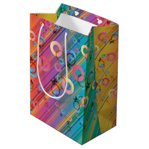 Sacola Para Presentes Média Composição abstrato