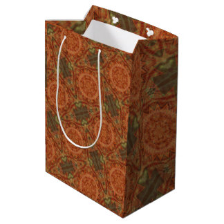 Sacola Para Presentes Média composição digital boho outono tardio