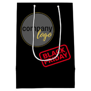 SACOLA PARA PRESENTES MÉDIA COMPRO DE LOGOTIPOS DA PRÓPRIA EMPRESA BLACY FRIDA