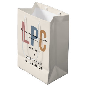 Sacola Para Presentes Média Conselheiro profissional licenciado para LPC perso