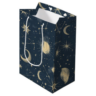Sacola Para Presentes Média Constelação Celestial - Noite Estelar (3)