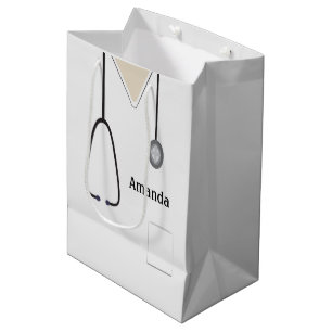 Sacola Para Presentes Média Controles Médicos MGB Branco