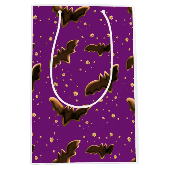 Sacola Para Presentes Média Cookie Bats e Crumbs (Frente)