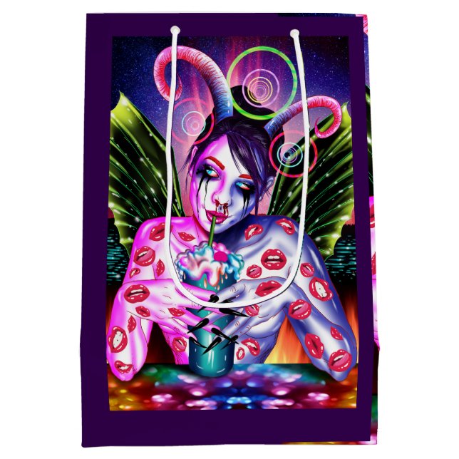 Sacola Para Presentes Média Coquetel (Verso)