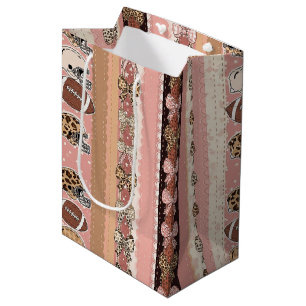 Sacola Para Presentes Média Coquette Futebol Laço Estampa Leopardo (1)