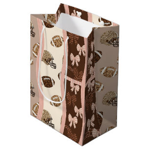 Sacola Para Presentes Média Coquette Futebol Laço Estampa Leopardo (4)