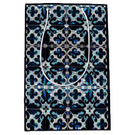 Sacola Para Presentes Média Cor branca-azul-congelada Inverno e pérola inspira