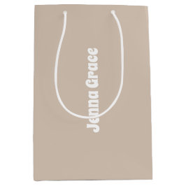 Sacola Para Presentes Média Cor da Tendência - Saco de Presente do Nome Médio 