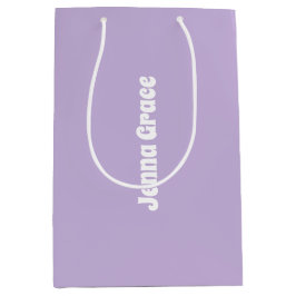 Sacola Para Presentes Média Cor da Tendência - Saco do Presente com Nome Médio