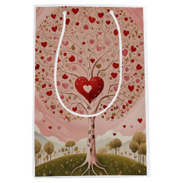 Sacola Para Presentes Média Coração