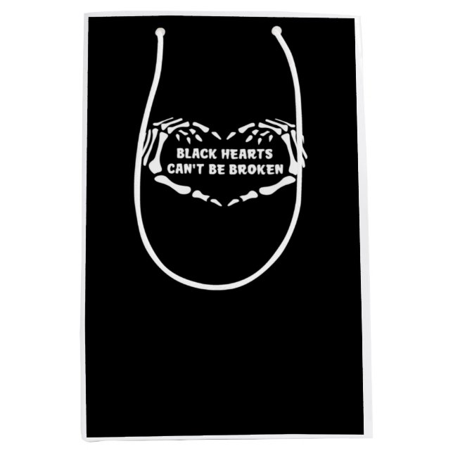 Sacola Para Presentes Média Corações não clássicos (Frente)